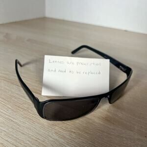 Prada SPR52F 1BO-3M1 2006 Vintage Sunglasses FRAMES ONLY Black 60-17-135 READ